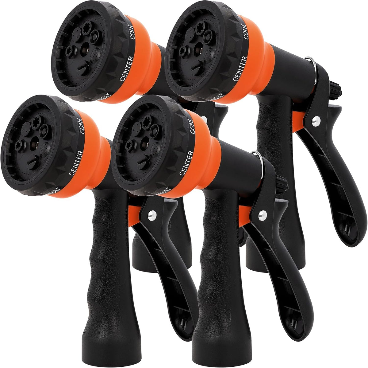 Garden Hose Nozzle Sprayer - 7 Adjustable Watering Patterns Nozzle for Water Hose, Non-Slip Garden Spray Nozzle Hose Attachment for Car Washing, Watering Plants, Pets Showering,Lawns Cleaning