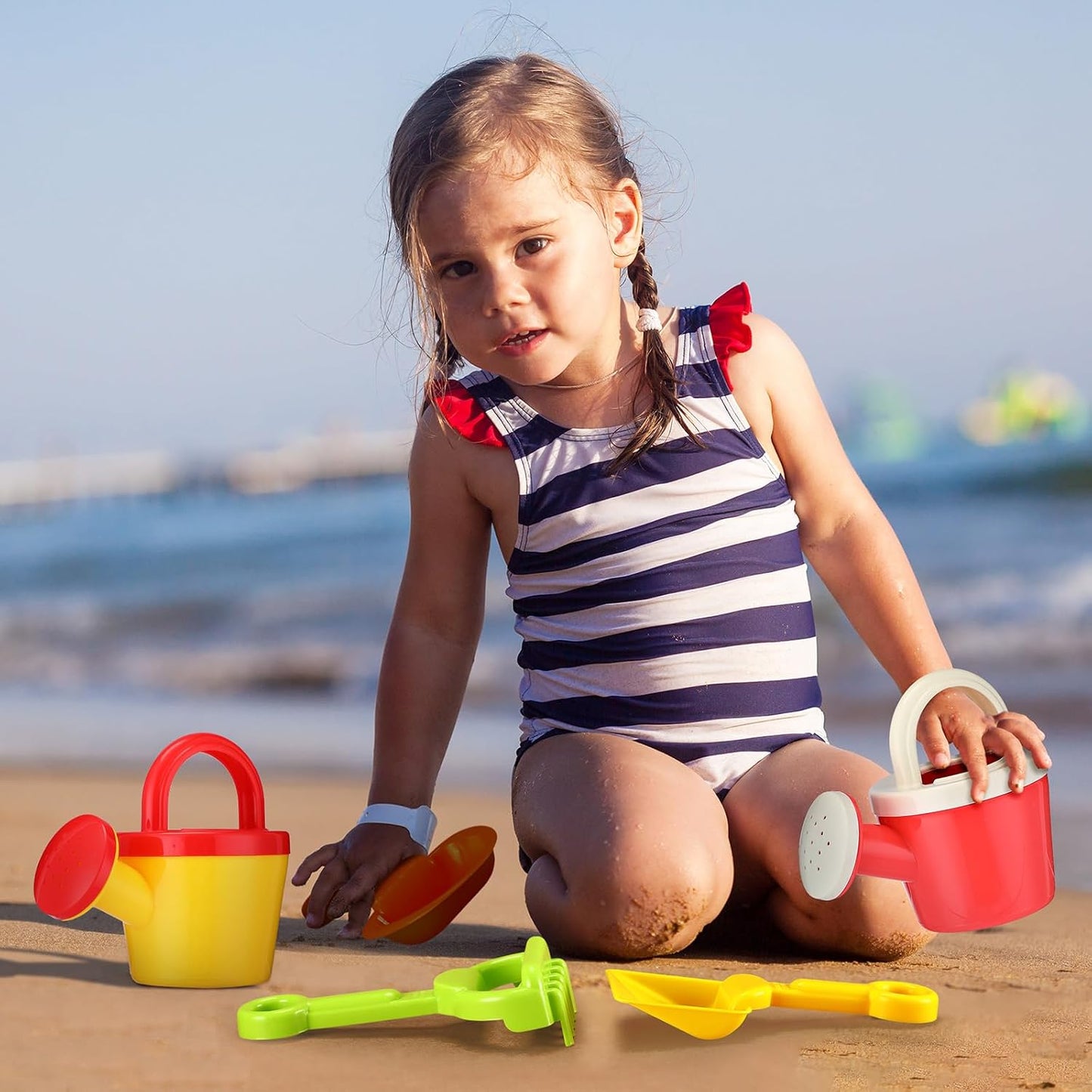 24 Pcs Kids Watering Can and Sand Toy Set