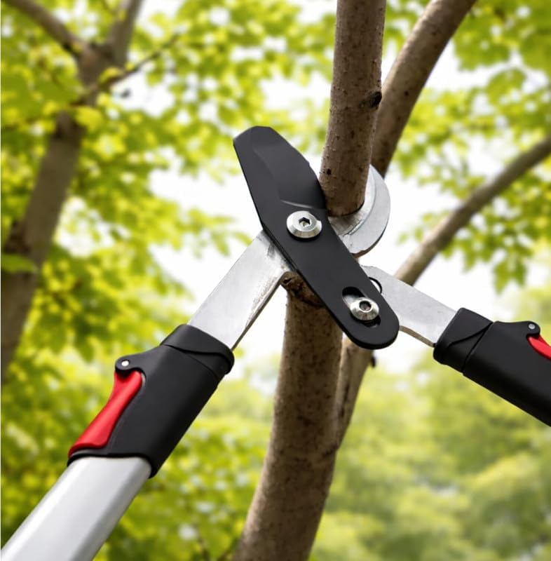 Heavy-Duty Extendable Anvil Lopper, 28"-41" Telescopic Tree Trimmer with Double Ratcheting Mechanism for 2" Branches