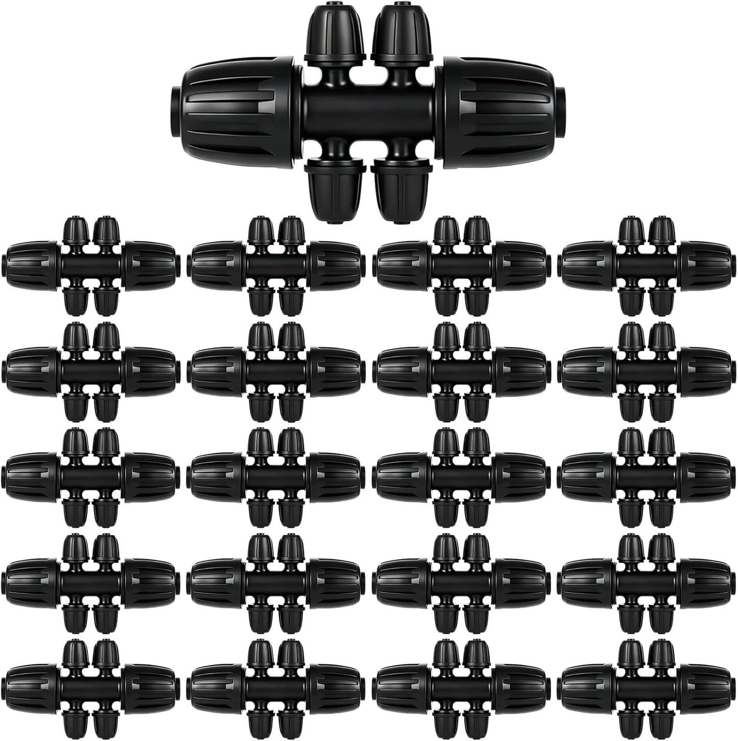 16 Pcs 1/2 inch Tubing Irrigation Fittings Kit,Anti-Drip Connectors