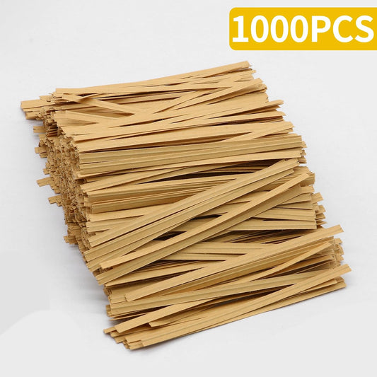 1000 Pcs 4 Inch Paper Twist Ties