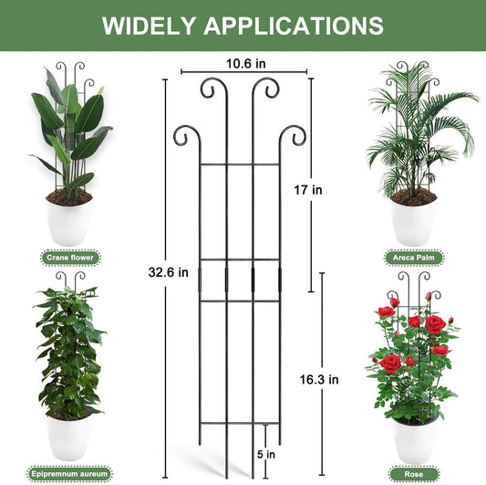 32.6in Monstera Plant Support, Plant Trellis Indoor 2P