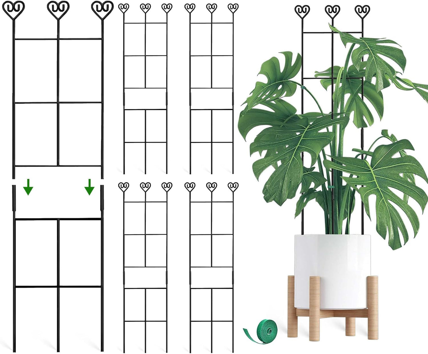 32.6in Monstera Plant Support, Plant Trellis Indoor 2P