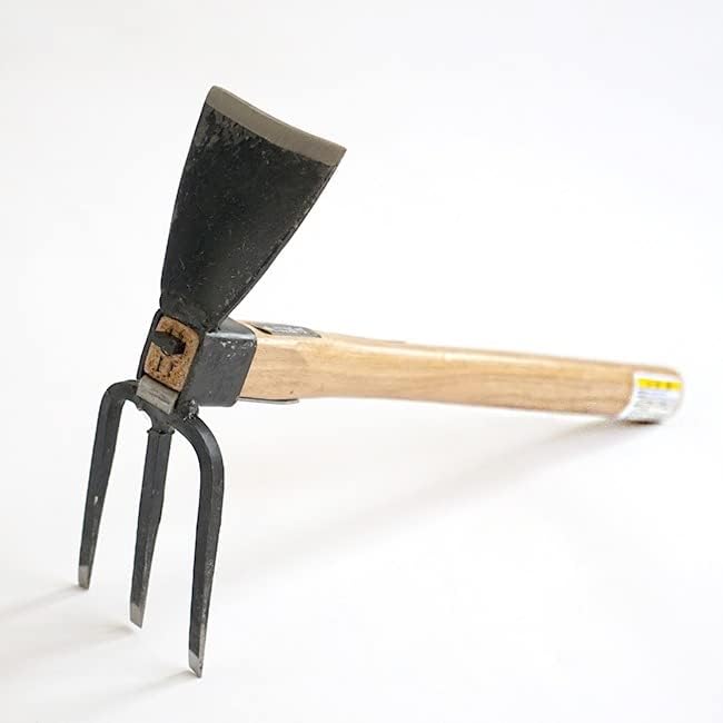 Japanese Forged Garden Hoe & Cultivator - Wooden Handle