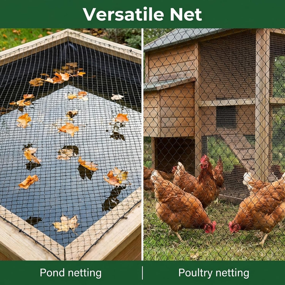 MAQIHAN 13x33ft Bird Netting for Garden - Mesh Net for Garden Protection