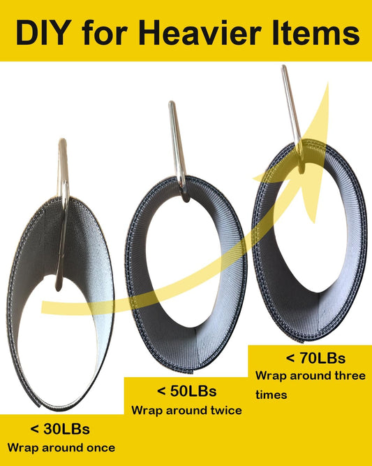 Extension Cord Holder Organizer, 2in x 16.4โ Cut to Length Heavy Duty Storage Straps with 15 Buckles, Garden Water Hose Garage Gadgets Hanger for Storage and Organization