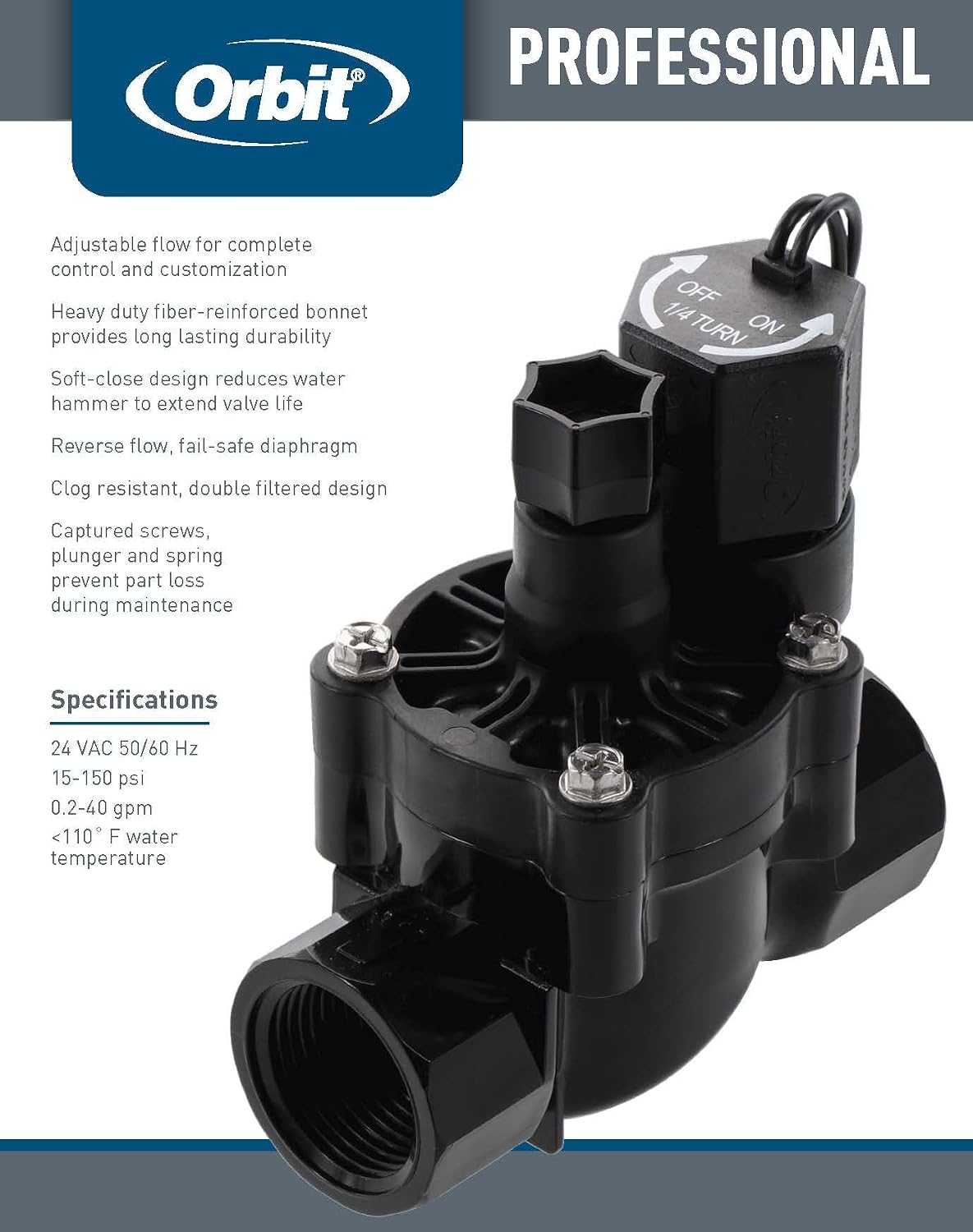 57280 3/4" FPT L-Series Automatic Sprinkler Valve