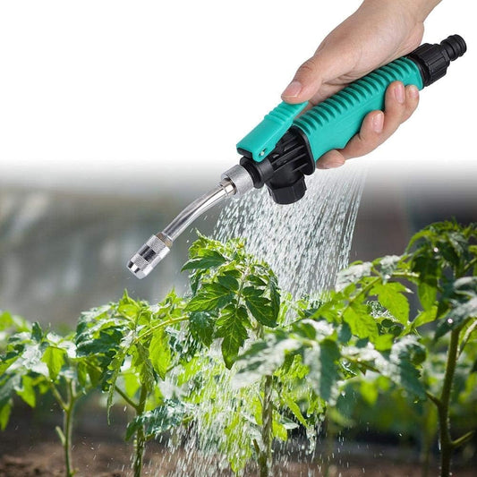 High-Pressure Garden Hose Nozzle Sprayer with Flow Control Valve, Adjustable Watering Wand for Car Washing, Garden Irrigation, and Household Cleaning (11.8in)