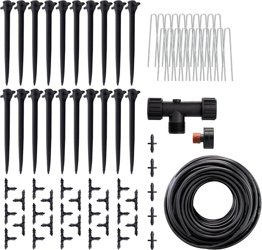 91944 Tomato Garden Drip Irrigation System - Complete 10-Plant Watering Kit with Push-Connect Fittings, Water-Saving Design for Vegetables & Garden Boxes