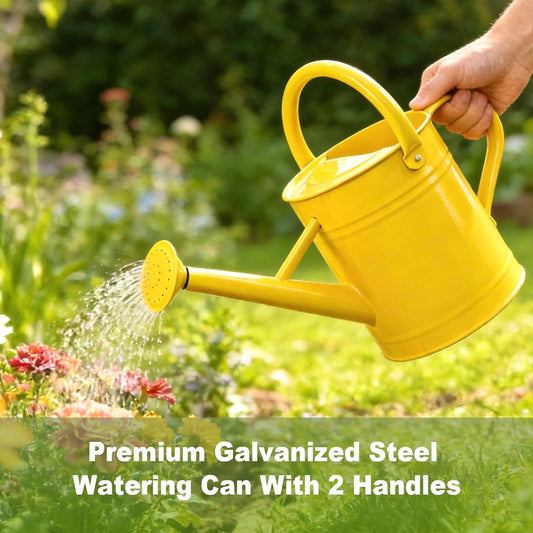 1 Gallon Watering Can for Outdoor&Indoor Plants,Yellow