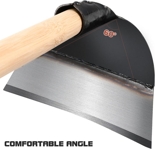Replaceable Garden Hoe Head 9.25 Inch Manganese Steel Weeding Tool for Soil Loosening Cultivating and Planting