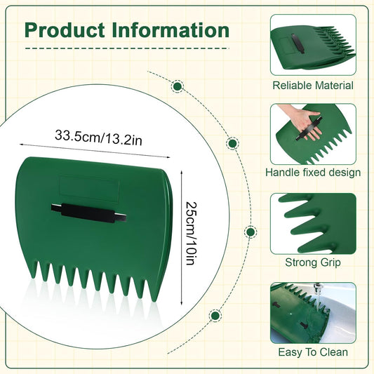 6 Pcs Leaf Scoops Hand Rakes, Large Leaf Scoops and Claws Lightweight Plastic Leaves Grabbers for Picking up Leaves, Clippings, Grass, Collect Garden Rake Scooper
