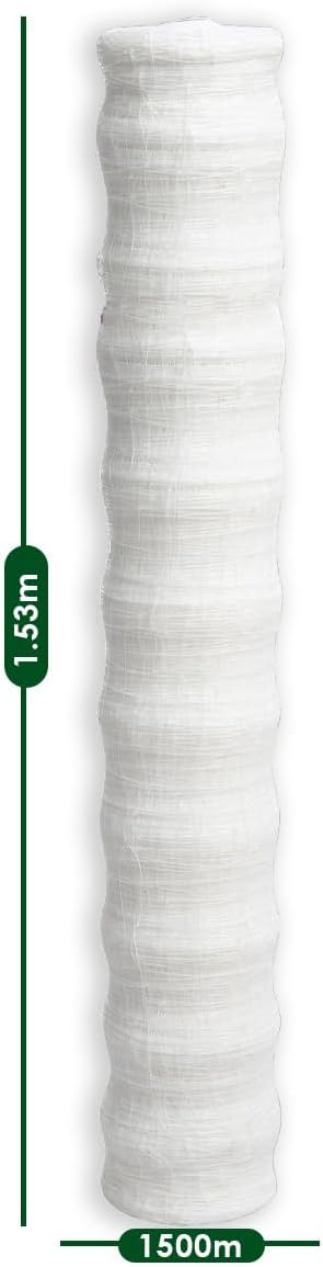 Trellis Netting, Netting, Scrog Net, Trellis Net, 5ft x 4920ft Roll, for Climbing Plants, Cut Flower Support, Garden, Grow Pea, Bean, Grape Vine, Mesh, Heavy Duty, 6x6 Inch Squares