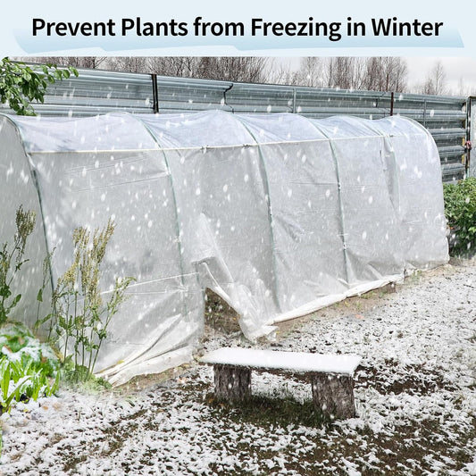 1.1oz/yd Plant Covers Freeze Protection,10 * 50ft Floating Row Cover for Garden, Frost Plant Blanket for Winter Frost/Sun Pest Protection