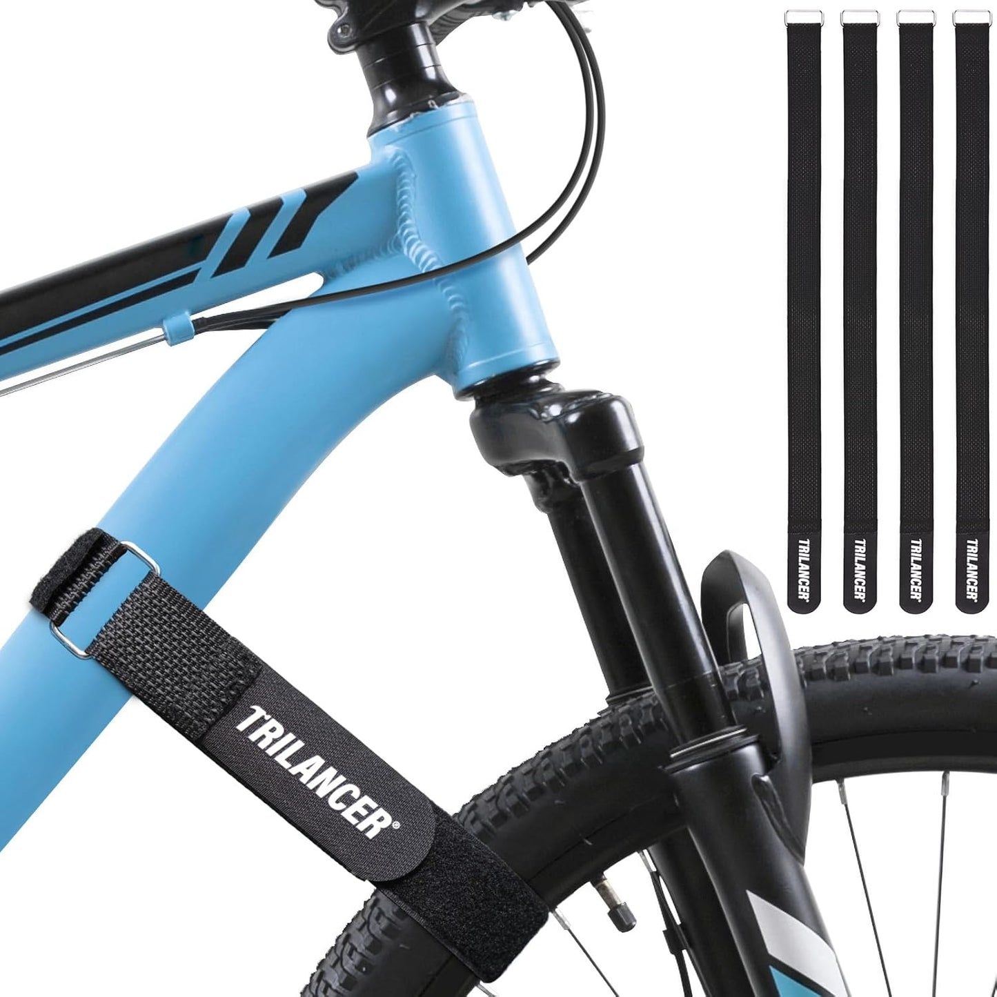 Bike Rack Straps, 4-Pack Bike Wheel Stabilizer Strap 26'' x 1.5''