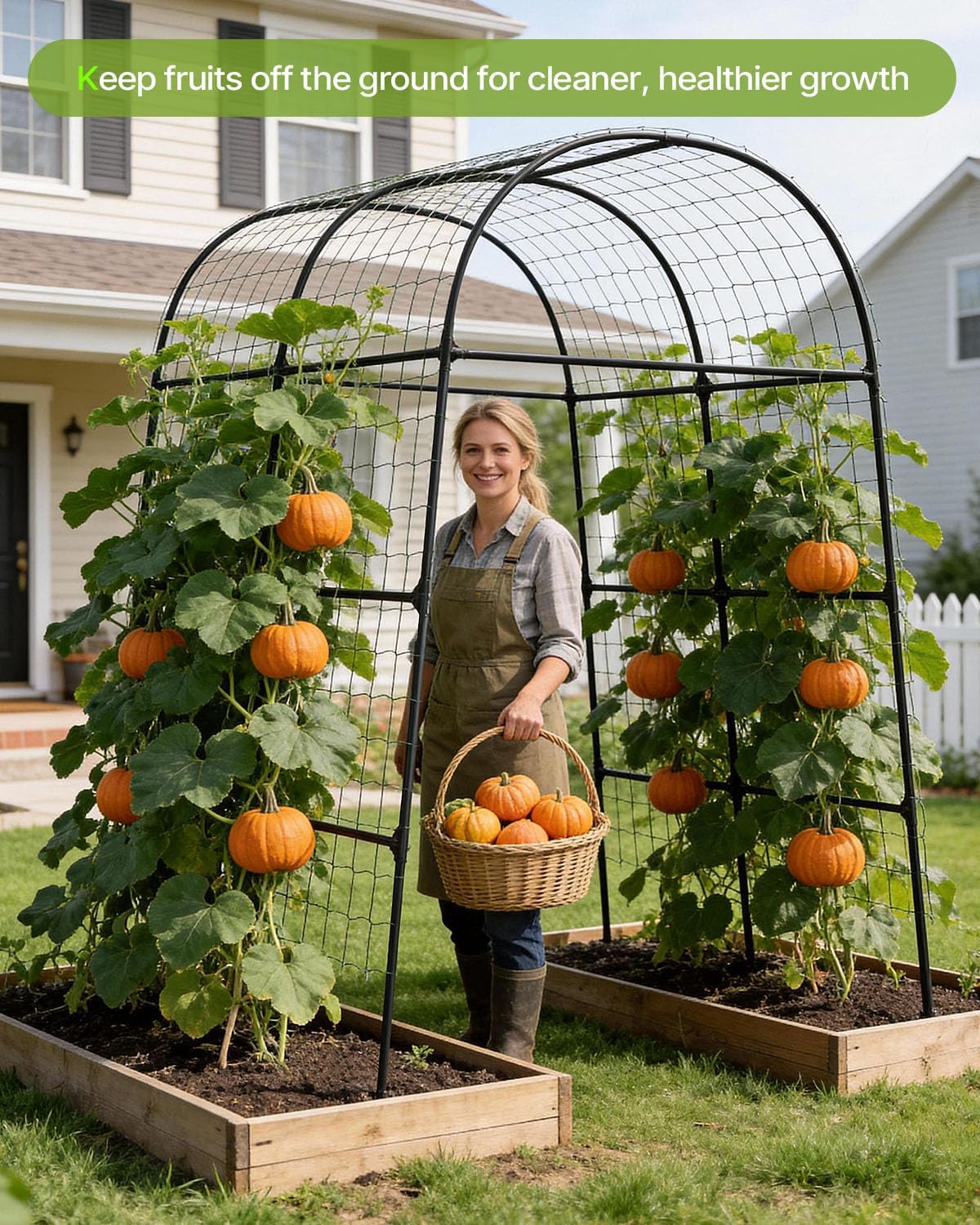 7.5FT Tall Garden Arch Trellis