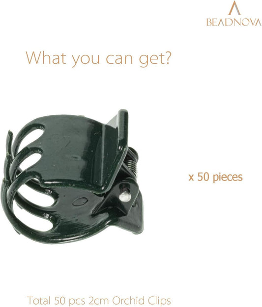 Plant Clips 50Pcs Large Orchid Clips for Orchid Support Plant Support Flower Vine (2cm, 50PCS)