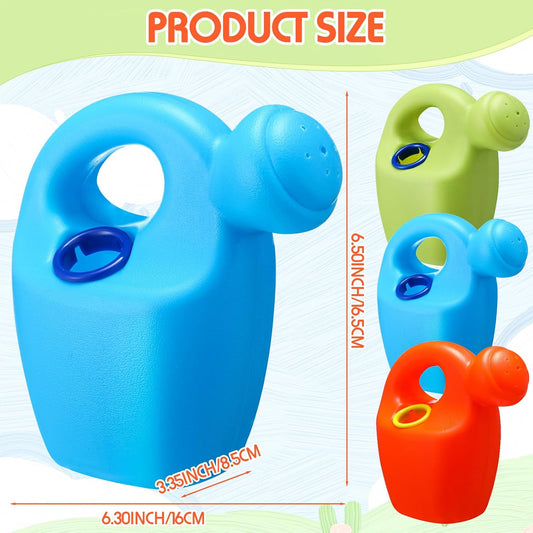 3 Pcs Kids Watering Can Mini Plastic Toddler Watering Can Bulk for Child Colorful Garden Flower Tools Summer Pool Sand Beach Toys End of School Birthday Gifts for Boys and Girls Outside Play