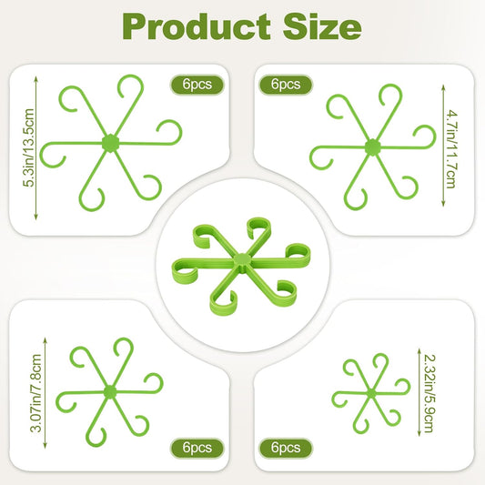 Plant Stem Support, 24PCS 4-Size Monstera Plant Support for Indoor Plants