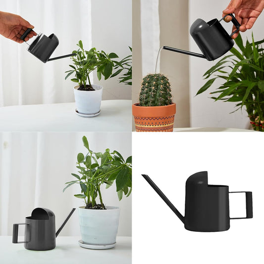 Indoor Watering Can for House Plant Stainless Steel Can Metal with Long Spout Indoor Plant Pots 300ml Gardening Tools