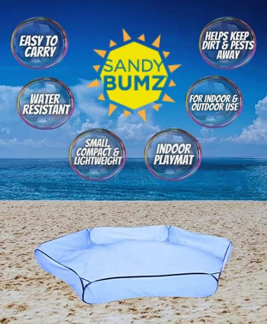 Outdoor Ground Cover, Polyester, 52 Square inches (Blue/White)