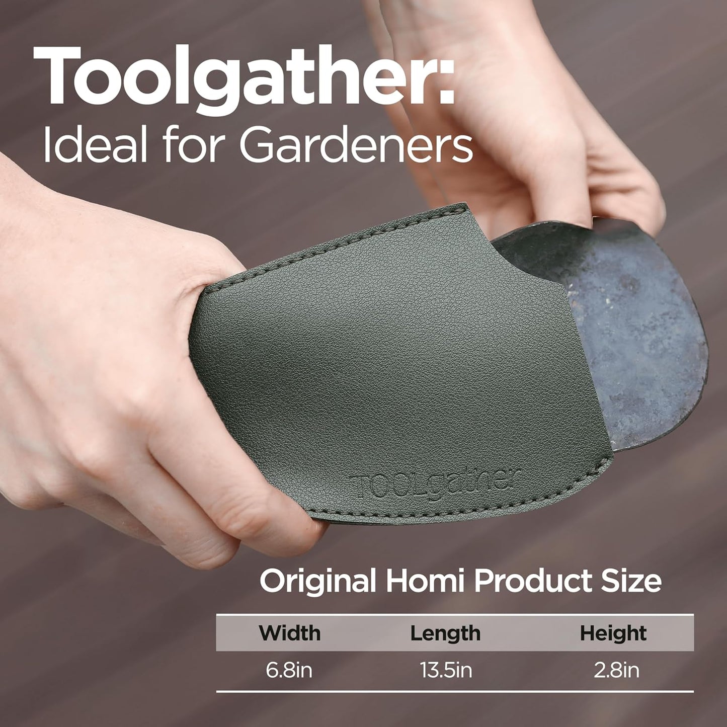 Original Homi Hand Hoe - Traditional Handmade Korean Garden Tool for Weeding Digging & Planting with Forged Steel & Chestnut and Acacia Wood Handle