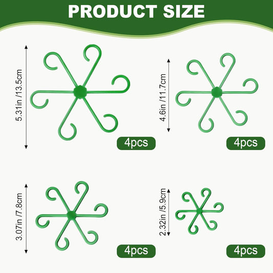 16PCS Plant Stem Support, Plant Stem Holder for Indoor Plants, Climbing Houseplant Stem Supports, Reusable Plant Stabilizer