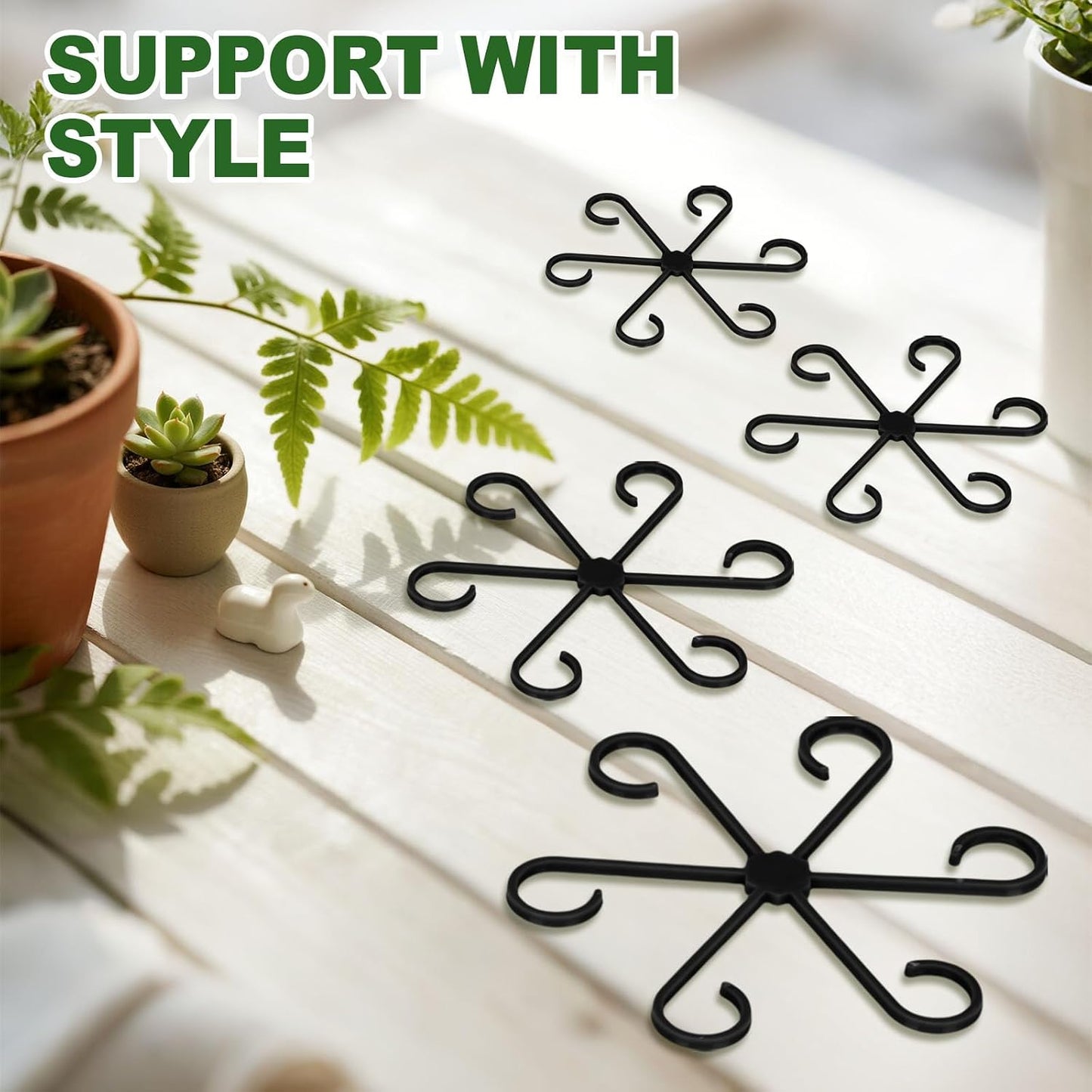 16PCS Plant Stem Support, Plant Stem Holder for Indoor Plants, Climbing Houseplant Stem Supports, Reusable Plant Stabilizer
