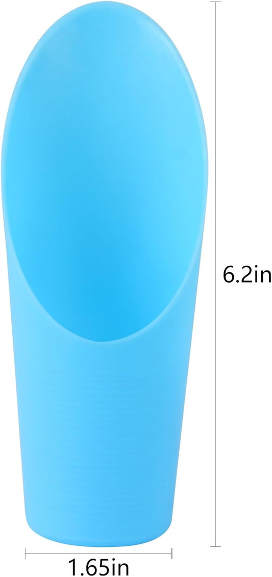 2 Pcs Bonsai Soil Scoops, 6.4in Long Plastic Cups Garden Soil Scoops Small Gardening Tool Colorful Bucket Shovel Mini Potting Scoopers Bonsai Tool for Plant Flower Succulent