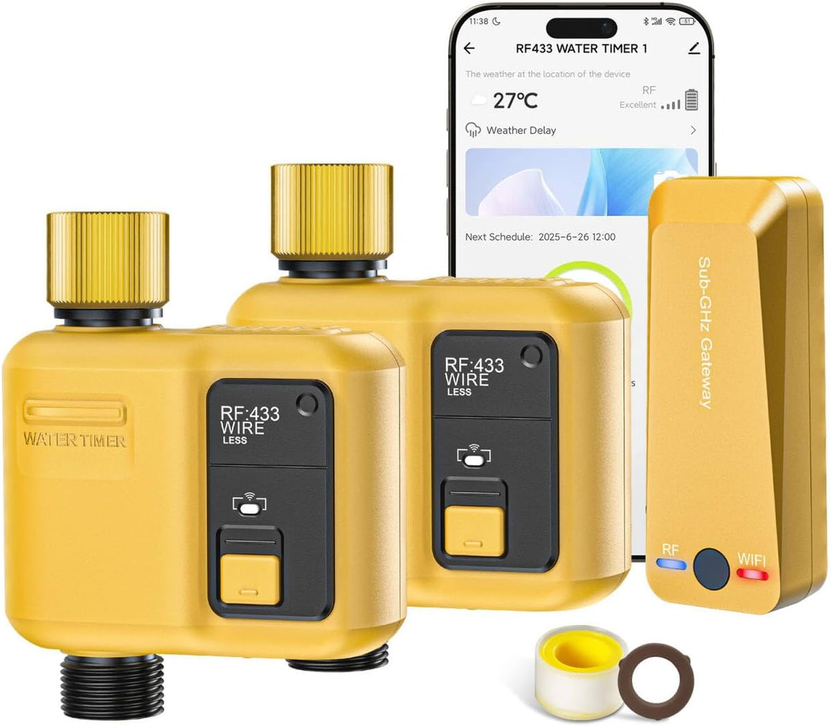 WiFi Water Timer 1 Zone for Garden Hose