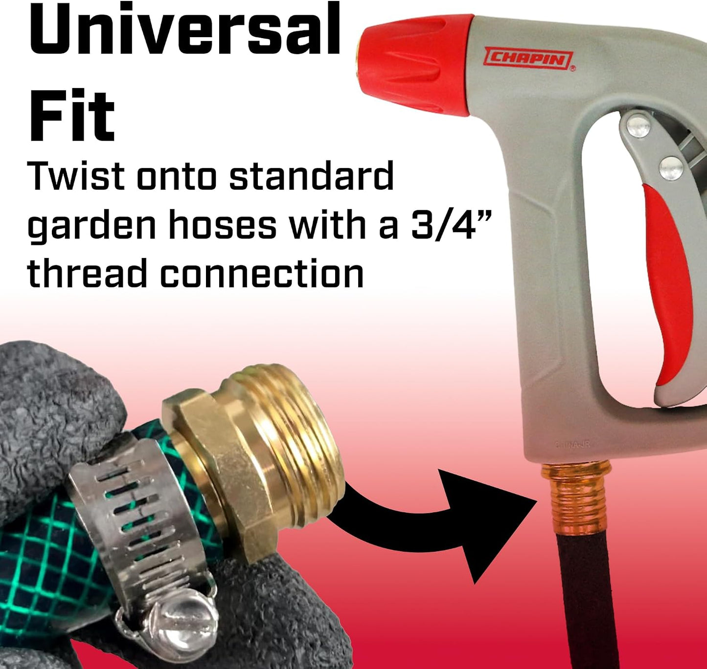 4693 High-Temp Hot Water Pistol Grip Spray Nozzle