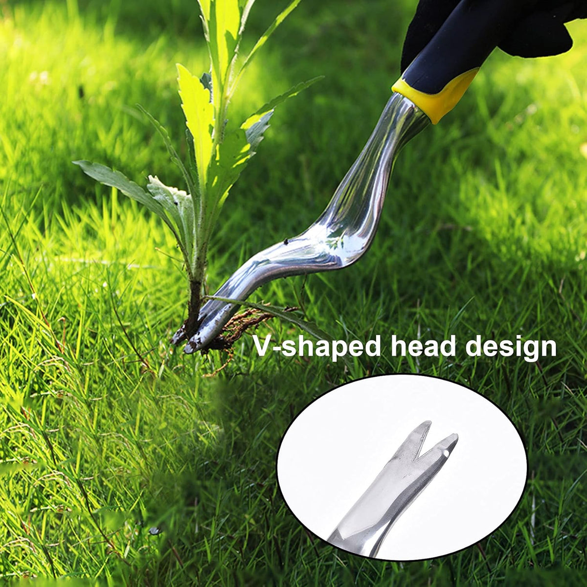 Hand Weed Puller Tool, Manual Garden Weeder Garden Tools for Weeding