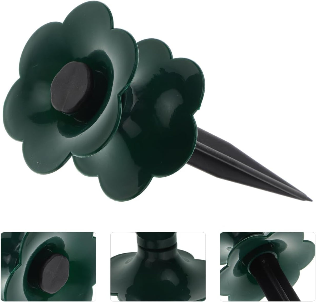 3 Pack Garden Hose Guide Stakes Water Guide Wheels for Hose Direction Control Plant Protection around Flower Beds Lawn Yard Patio and Greenhouse Use