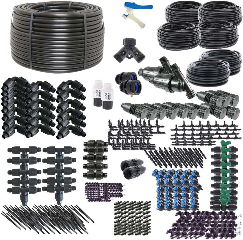Drip Irrigation Kit for Raised Bed Gardening - Kit Size : Premium