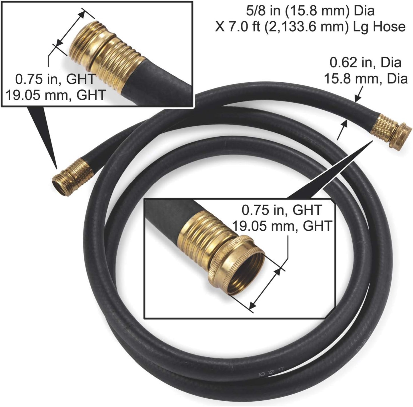 702-2 Replacement Leader Hose, Black