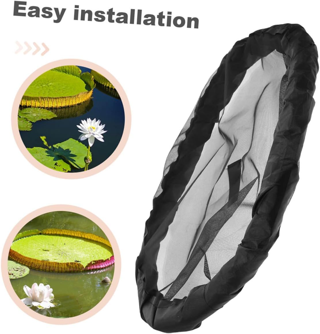 Floating Plant Protector Fine Mesh Fish Net Plant Netting Cover for Koi Fish Protection