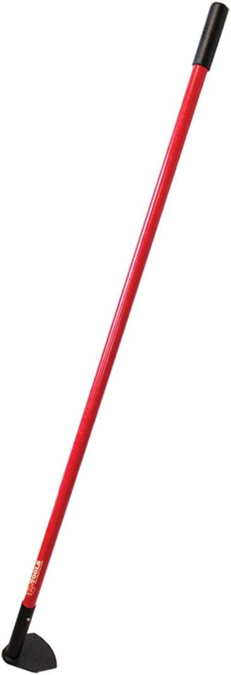 7-Gauge Field Hoe - Heavy Duty Gardening and Landscaping Tool with Long Fiberglass Handle for Cutting, Weeding, Farming, and Yard Work, Durable Rubber Grip - 100% Made in The USA, 5-Inch