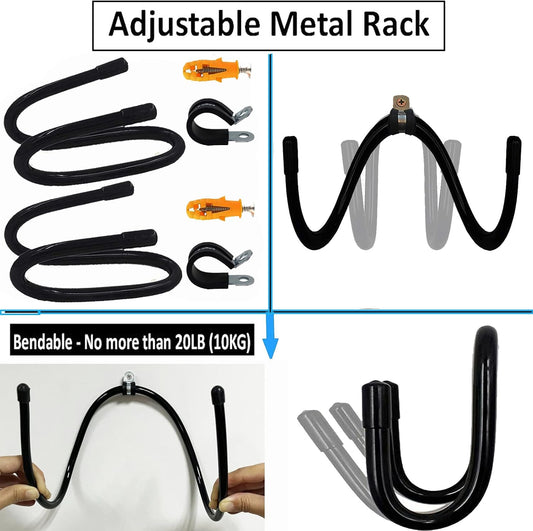 2 Pack Hose Hanger,Metal Hose Holder Wall Mount, Hook for Garden Hose/Expandable Hose/Hose Reel/Water Hose/Pocket Hose/Flexable Hose/Magic Hose- Chain-Link Fence or Wall Mount