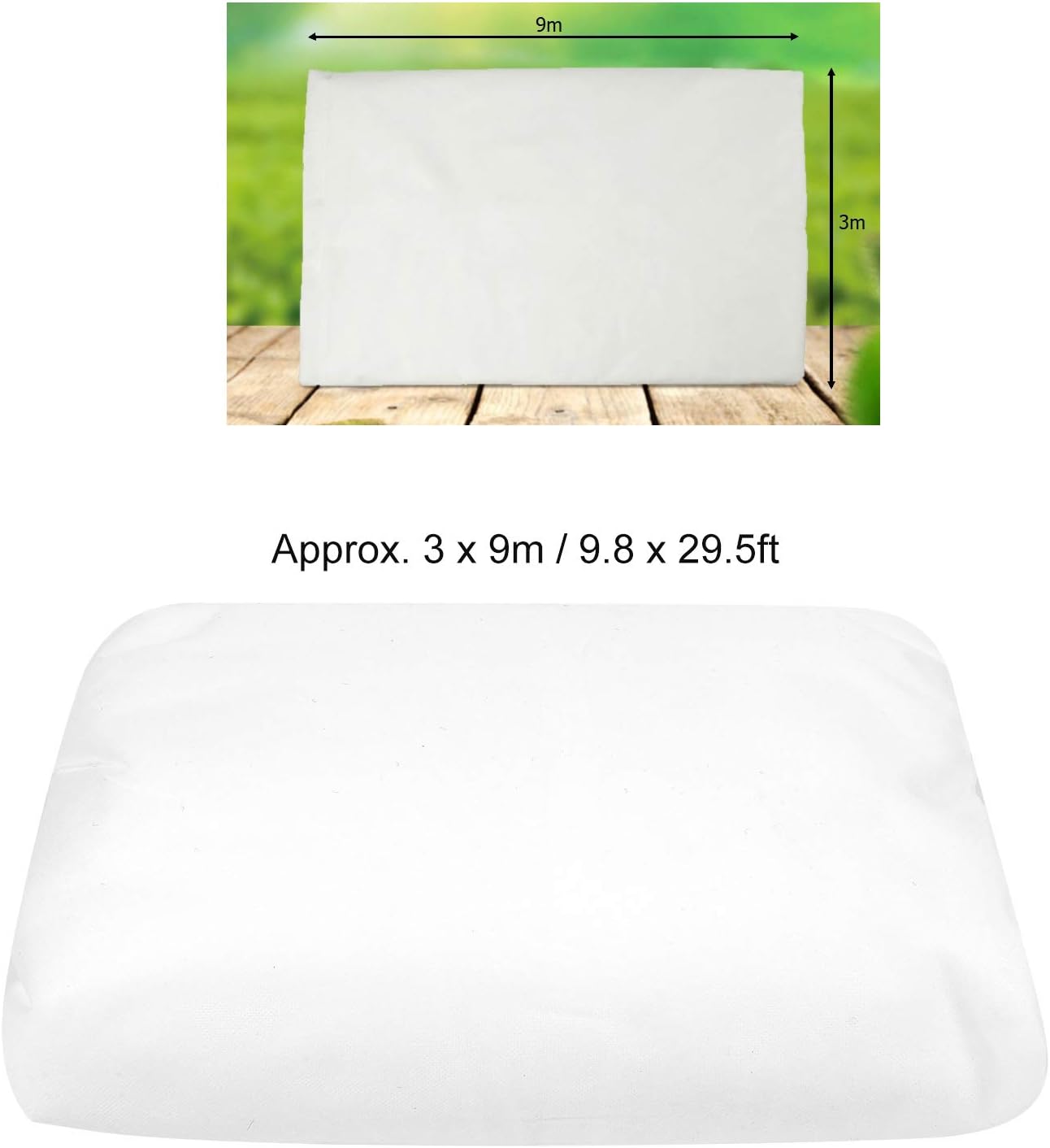 Plant Covers Freeze Protection, Plant Cover Cloth, Frost Cloth Floating Row Covers, Winter Heat Preservation Cold Protection Moisturizing Floating Row Blankets for Garden Plants