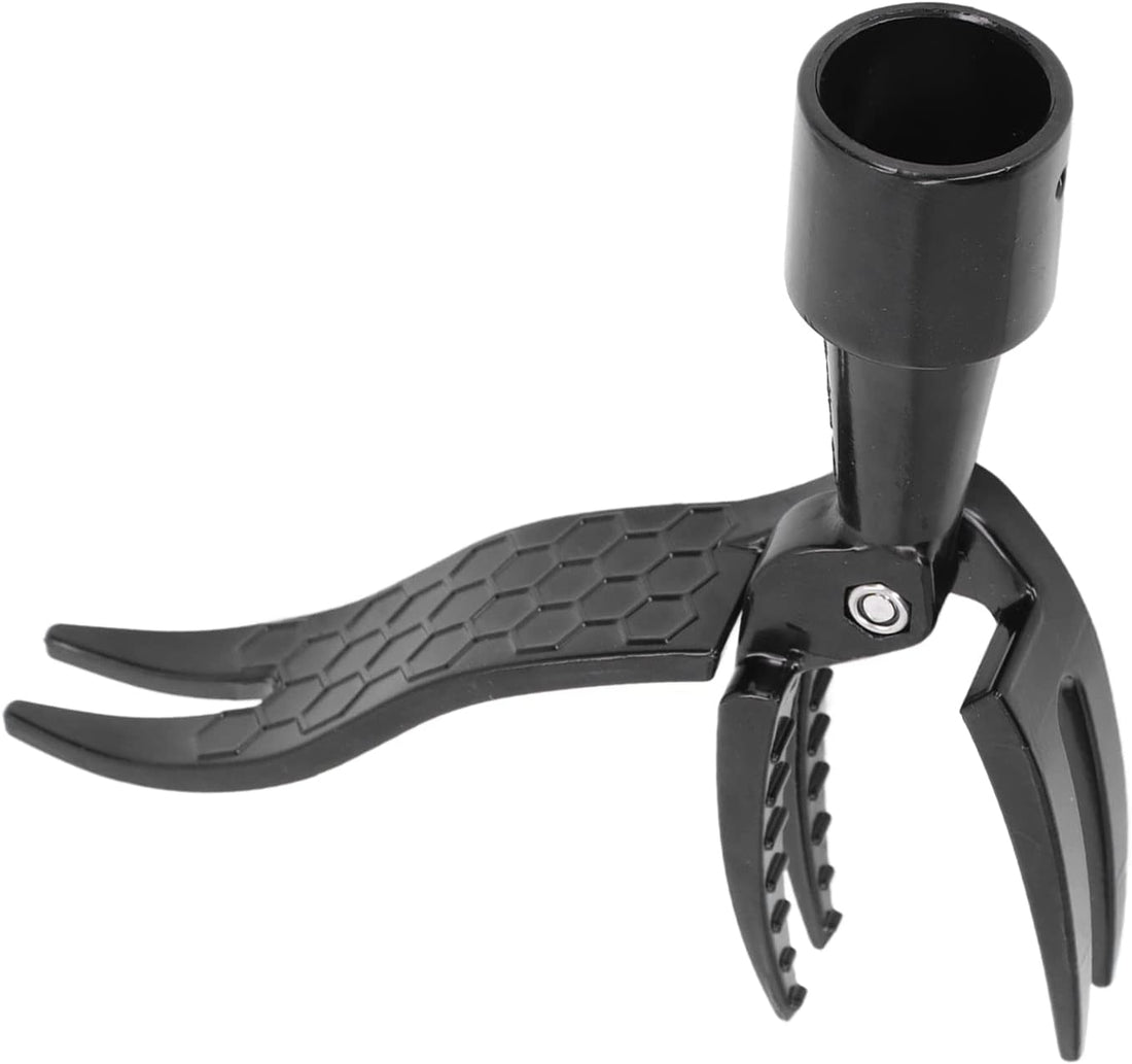 Stand Up Weed Puller, Curved Jaw Design, Labor Saving 4 Claw Weeder Tool with Premium Aluminum Alloy Material, Portable Weed 