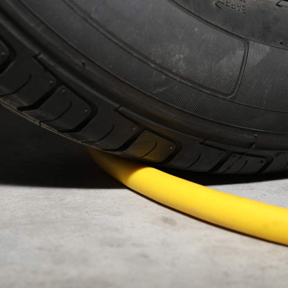 Hybrid Lead-in Air Hose 3/8 Inch x 6FT with 1/4"NPT Quick Coupler and Plug 300PSI Yellow Whip Compressor Hose Short