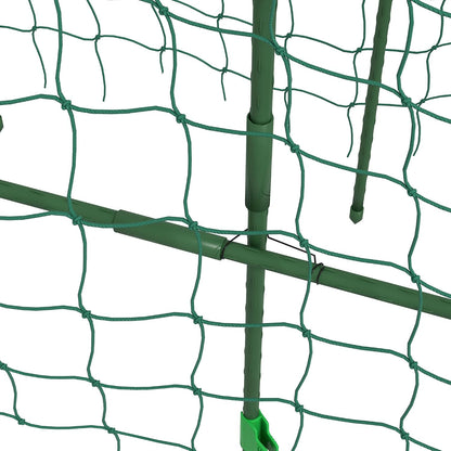 Cucumber Trellis 6' Tall Arch Trellis for Climbing Plants, Green