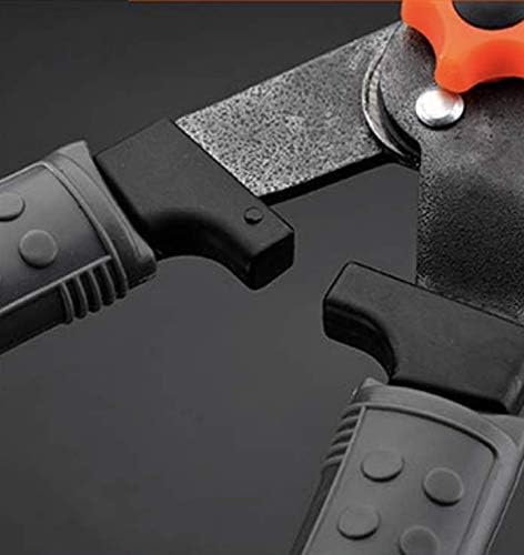 Heavy Duty Hedge Clippers - 25” Manual Garden Hedge Shears with Wavy Carbon Steel Blade for Trimming Shrubs, Boxwoods, Weeds, Bushes - Ergo Rubber Grip Handle