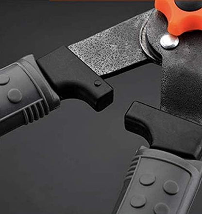 Heavy Duty Hedge Clippers - 25” Manual Garden Hedge Shears with Wavy Carbon Steel Blade for Trimming Shrubs, Boxwoods, Weeds, Bushes - Ergo Rubber Grip Handle