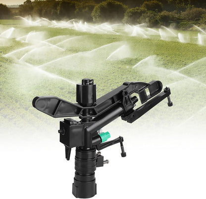 Impact Sprinkler, Rotating Garden Sprinkler with Adjustable Rotating Angle and Coverage, 1 in Female Thread for Garden and Lawn
