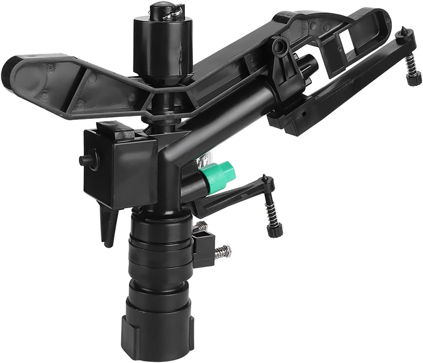 Impact Sprinkler, Rotating Garden Sprinkler with Adjustable Rotating Angle and Coverage, 1 in Female Thread for Garden and Lawn