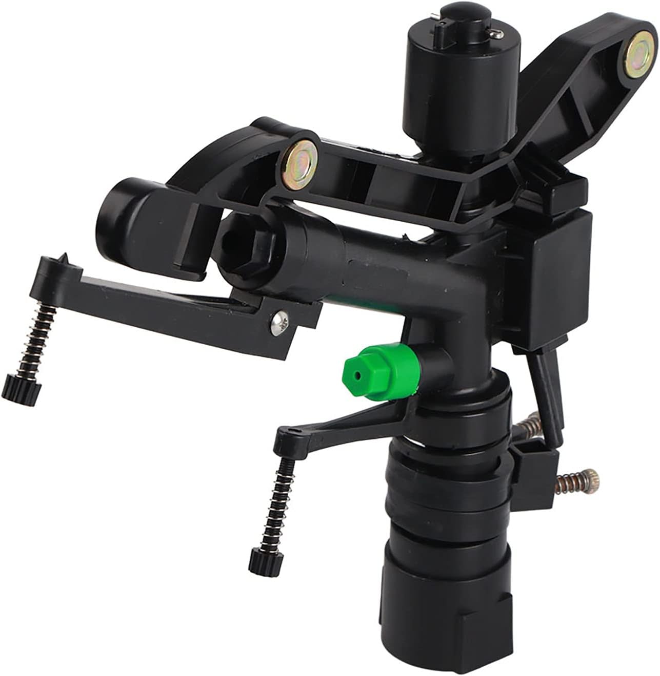 Impact Sprinkler, Rotating Garden Sprinkler with Adjustable Rotating Angle and Coverage, 1 in Female Thread for Garden and Lawn
