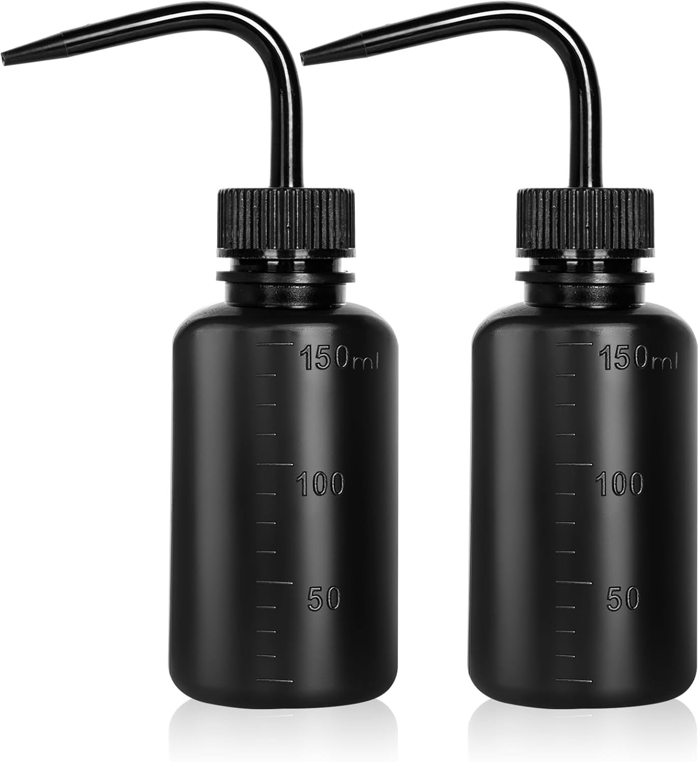 Tattoo Wash Bottle Squeeze, 2Pcs 500ml Squirt Bottle Succulent Watering Can, Safety Rinse, Lab Washing, Tattoo Supplies, Lash Water Squeezer, Black