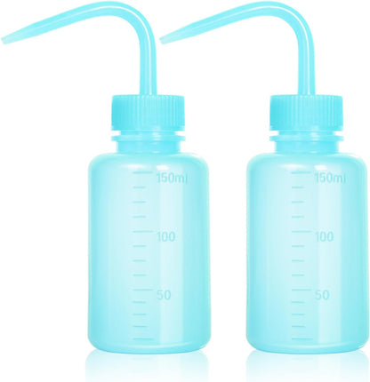 Tattoo Wash Bottle Squeeze, 2Pcs 500ml Squirt Bottle Succulent Watering Can, Safety Rinse, Lab Washing, Tattoo Supplies, Lash Water Squeezer, Black