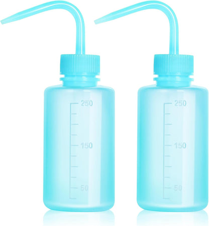 Tattoo Wash Bottle Squeeze, 2Pcs 500ml Squirt Bottle Succulent Watering Can, Safety Rinse, Lab Washing, Tattoo Supplies, Lash Water Squeezer, Black